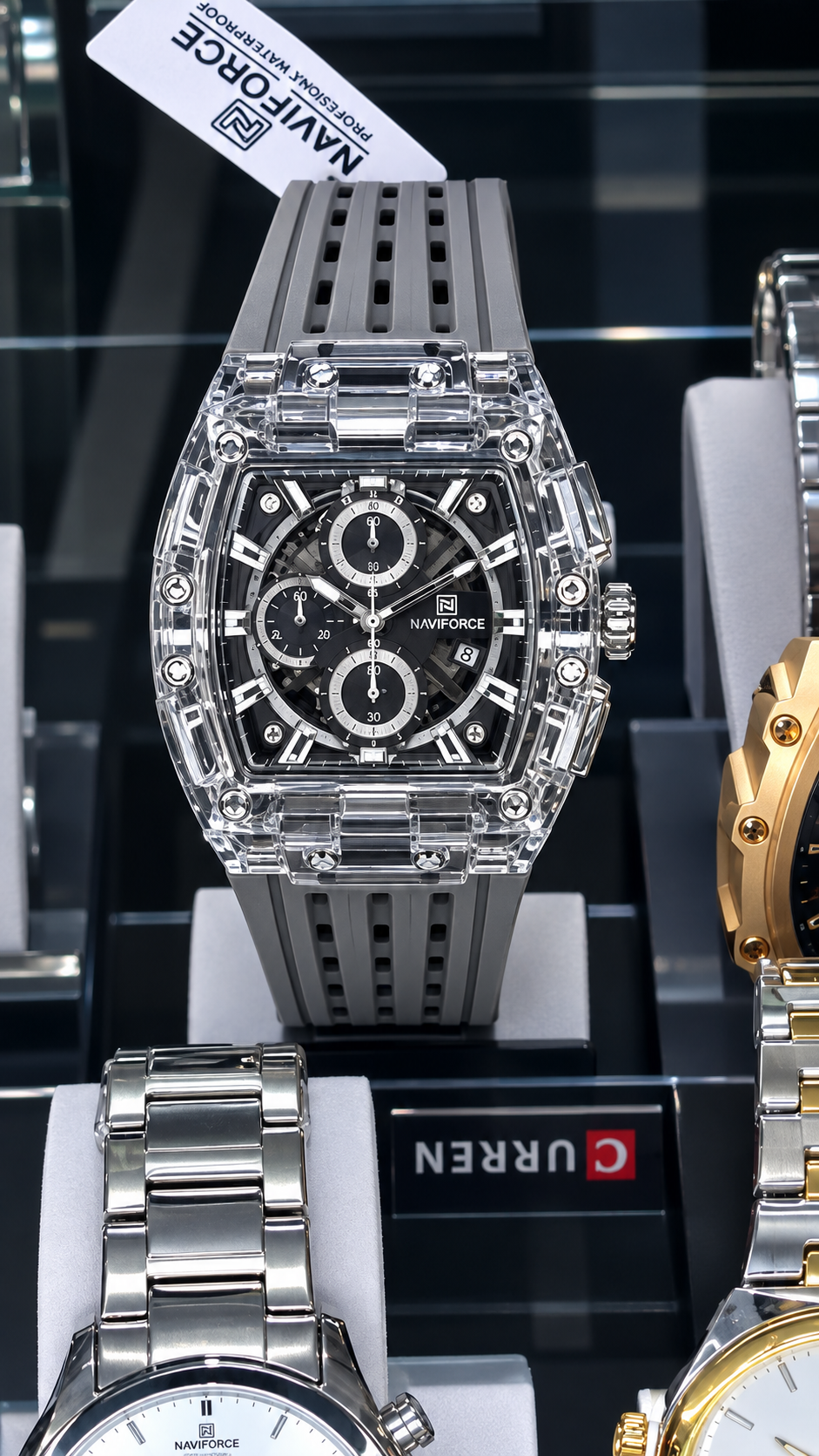 Men watch